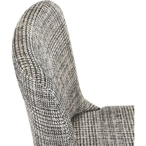 Elisa Grey Oak / Naya Check Black Dining Chair